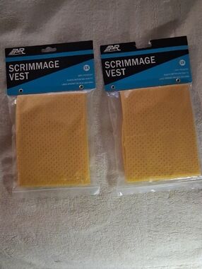 2 Yellow Mesh Scrimmage Vest